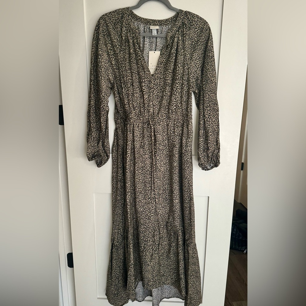 Leopard print maxi dress